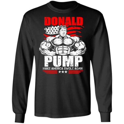 Donald pump make America swole again shirt $19.95