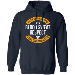 First two you give blood sweat respect last one you earn shirt $19.95 redirect07092021030739