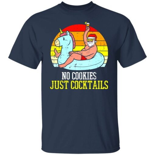 No cookies just cocktails Santa unicorn shirt $19.95 redirect07122021030703 1