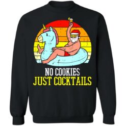 No cookies just cocktails Santa unicorn shirt $19.95 redirect07122021030703 6