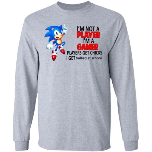 Sonic I'm not a player I'm a gamer players get chicks shirt $19.95 redirect07122021090741 2