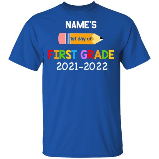 Personalized kids name first grade 2021 shirt $21.95