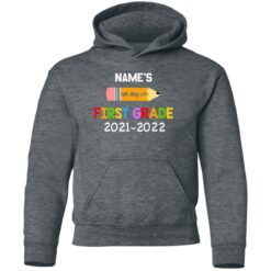 Personalized kids name first grade 2021 shirt $21.95