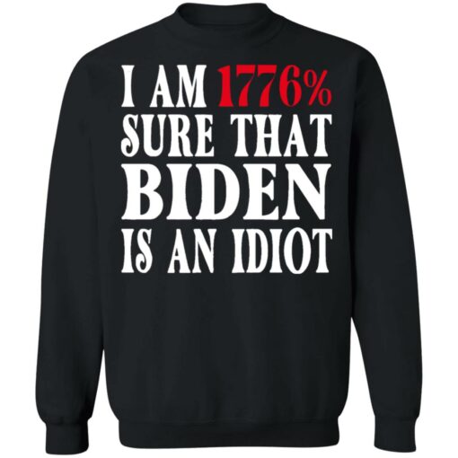 I am 1776% sure that B*den is an idiot shirt $19.95