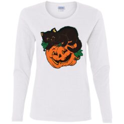 Pumpkin and black cat shirt $19.95