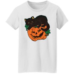 Pumpkin and black cat shirt $19.95