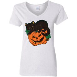 Pumpkin and black cat shirt $19.95