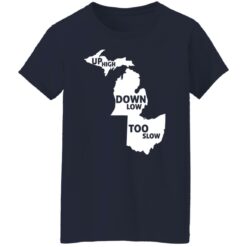 Up high down low too slow shirt $19.95