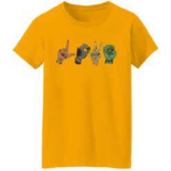 Lelemoon Halloween Monster Love Hand Sign Shirt $19.95