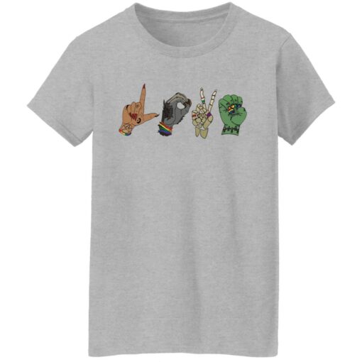 Lelemoon Halloween Monster Love Hand Sign Shirt $19.95 redirect08032021000816 3