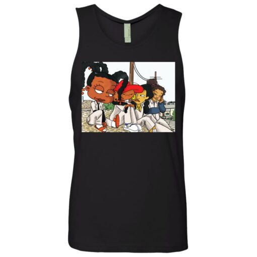 Black cartoon characters set it off shirt $19.95