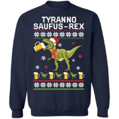 Dinosaur tyranno saufus res Christmas sweater $19.95