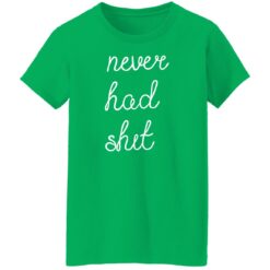 Never had shit shirt $19.95