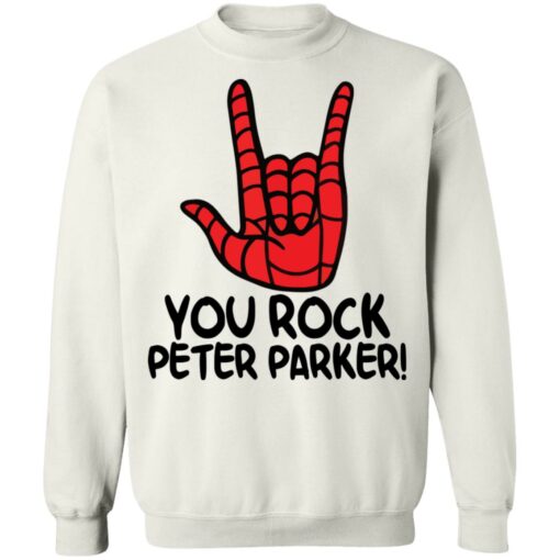 Hand you rock peter parker shirt $19.95