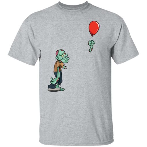 Halloween zombie cut off arm balloon shirt $19.95