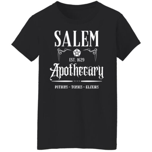 Salem est 1629 Apothecary potions tonics elixirs shirt $19.95