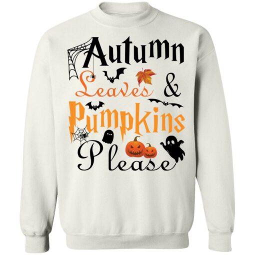 Autumn leaves and pumpkins please shirt $19.95