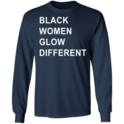 Black women glow different shirt $19.95