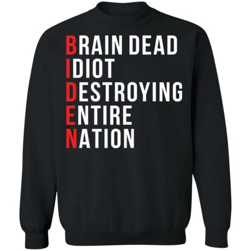 Biden brain dead idiot destroying entire nation shirt $19.95 redirect08162021000855 6