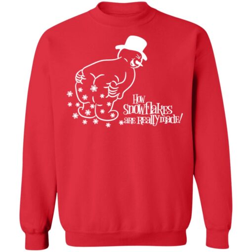 Penguin how snowflakes are really made christmas sweater $19.95