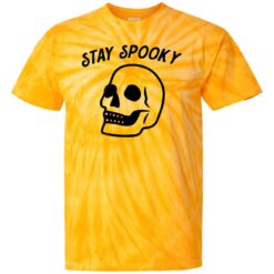 Skeleton skull stay spooky tie dye shirt $27.95