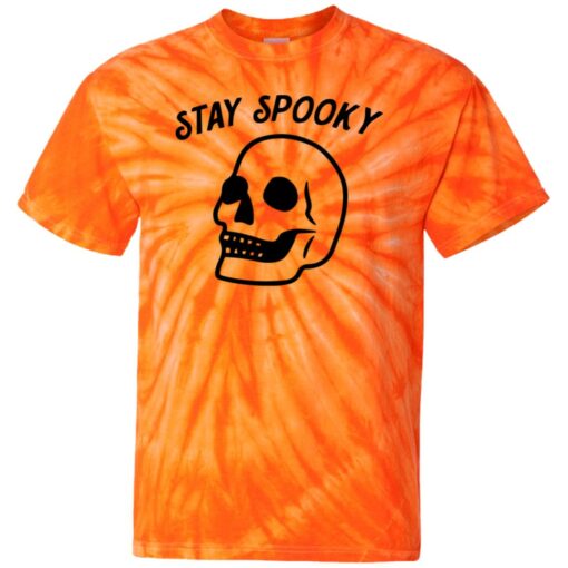 Skeleton skull stay spooky tie dye shirt $27.95