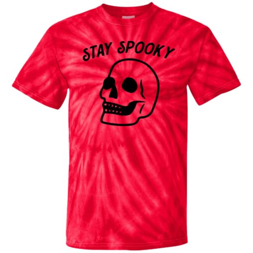 Skeleton skull stay spooky tie dye shirt $27.95