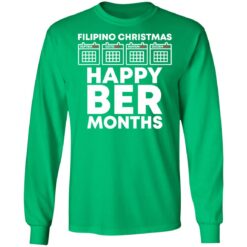 Filipino christmas happy ber months shirt $19.95