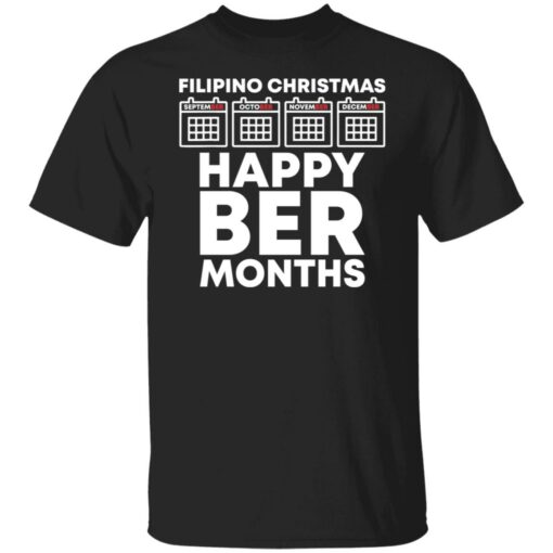 Filipino christmas happy ber months shirt $19.95 redirect08302021000852