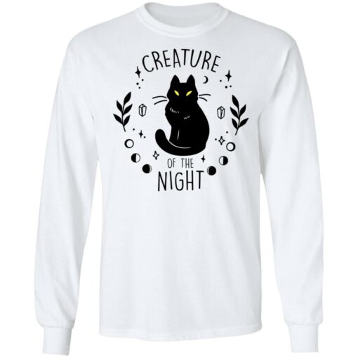 Black cat creature of the night shirt $19.95