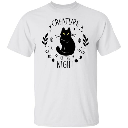 Black cat creature of the night shirt $19.95