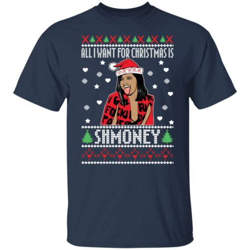 Cardi B all i want for christmas is shmoney Christmas sweater $19.95 redirect09012021050905 1