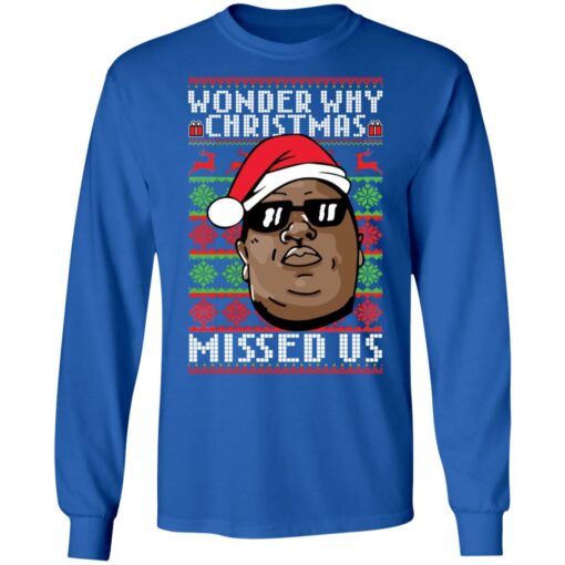 Notorious B.I.G. wonder why christmas missed us Christmas sweater $19.95 redirect09012021050906 3