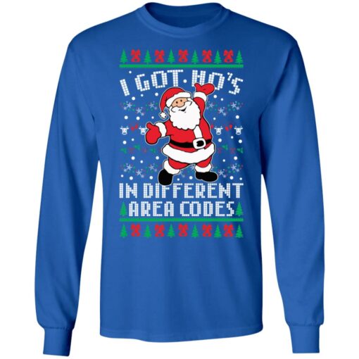 I got ho' in different area codes Christmas sweater $19.95