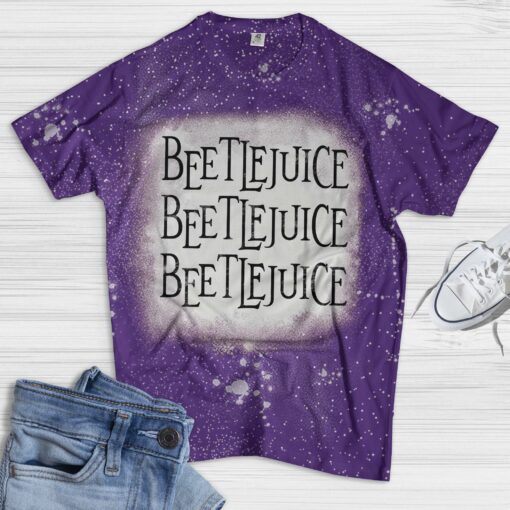 Beetlejuice Bleached shirt $19.95 Purple