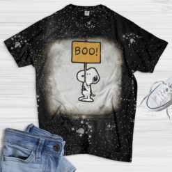Snoopy Boo Bleached shirt $19.95 black 4
