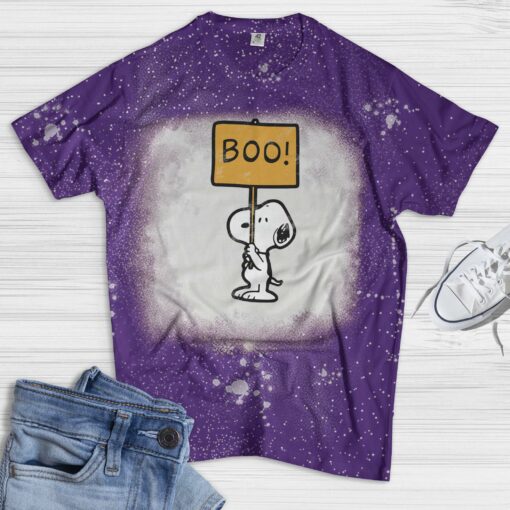 Snoopy Boo Bleached shirt $19.95 purple 3