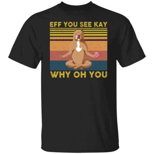 Pit bull eff you see kay why oh you shirt $19.95