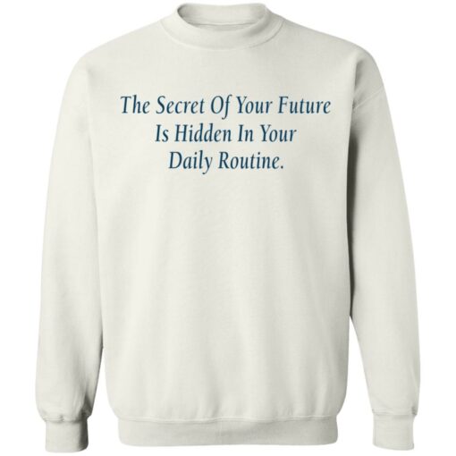 The secret of your future in hidden in your daily routine shirt $19.95 redirect09112021010943 9