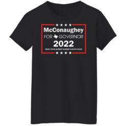 McConaughey for governor 2022 shirt $19.95