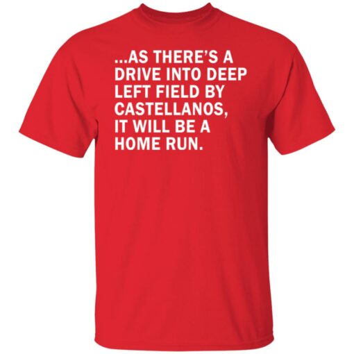 As there’s a drive into deep left field by castellanos shirt $19.95