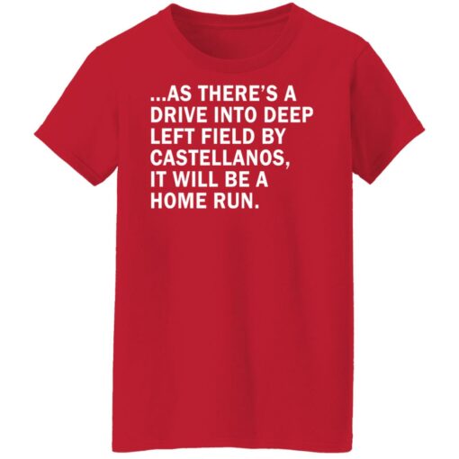 As there’s a drive into deep left field by castellanos shirt $19.95