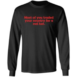 Most of you traded your country for a red hat shirt $19.95