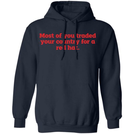 Most of you traded your country for a red hat shirt $19.95