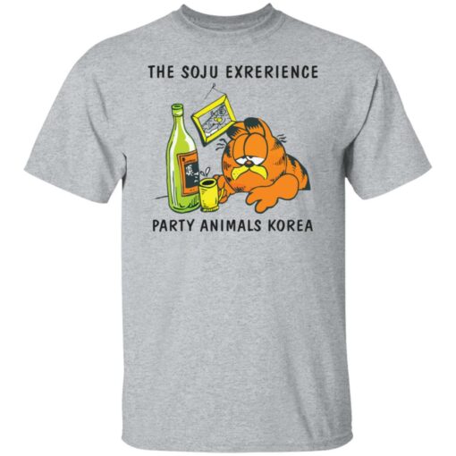 Garfield the soju exrerience party animals Korea shirt $19.95