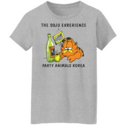 Garfield the soju exrerience party animals Korea shirt $19.95