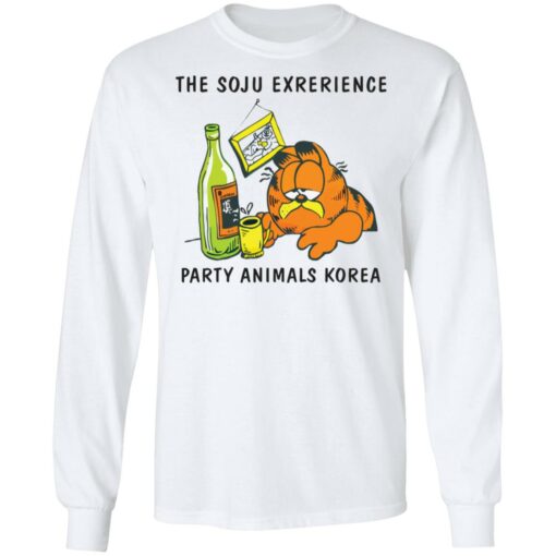 Garfield the soju exrerience party animals Korea shirt $19.95