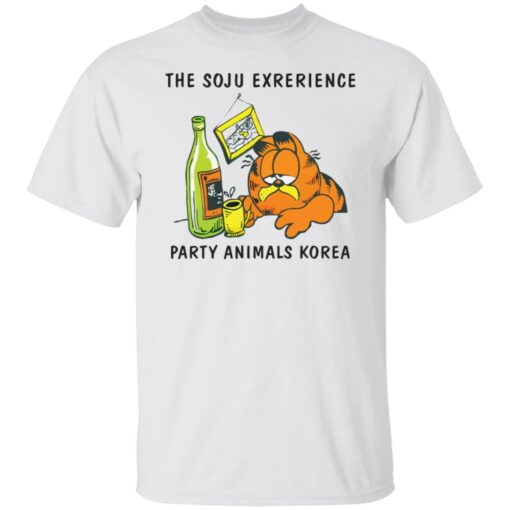 Garfield the soju exrerience party animals Korea shirt $19.95 redirect09162021210909