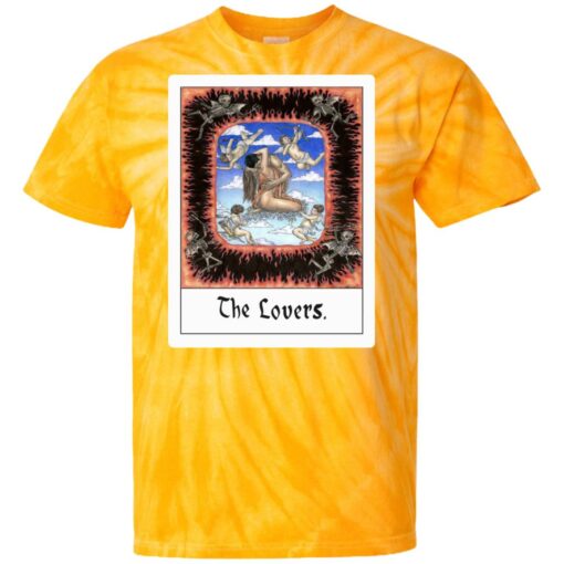Card Tarot The lovers tye die shirt $29.95