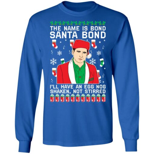 Michael Scott the name is bond santa bond Christmas sweater $19.95 redirect09222021020950 1